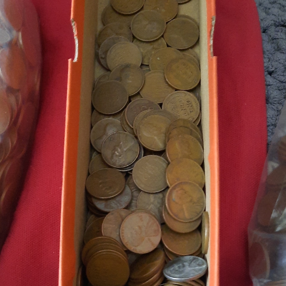 1 Lbs US Mint Wheat Cents Unsearched. Bad Axe, Michigan Hoard Coins Included.